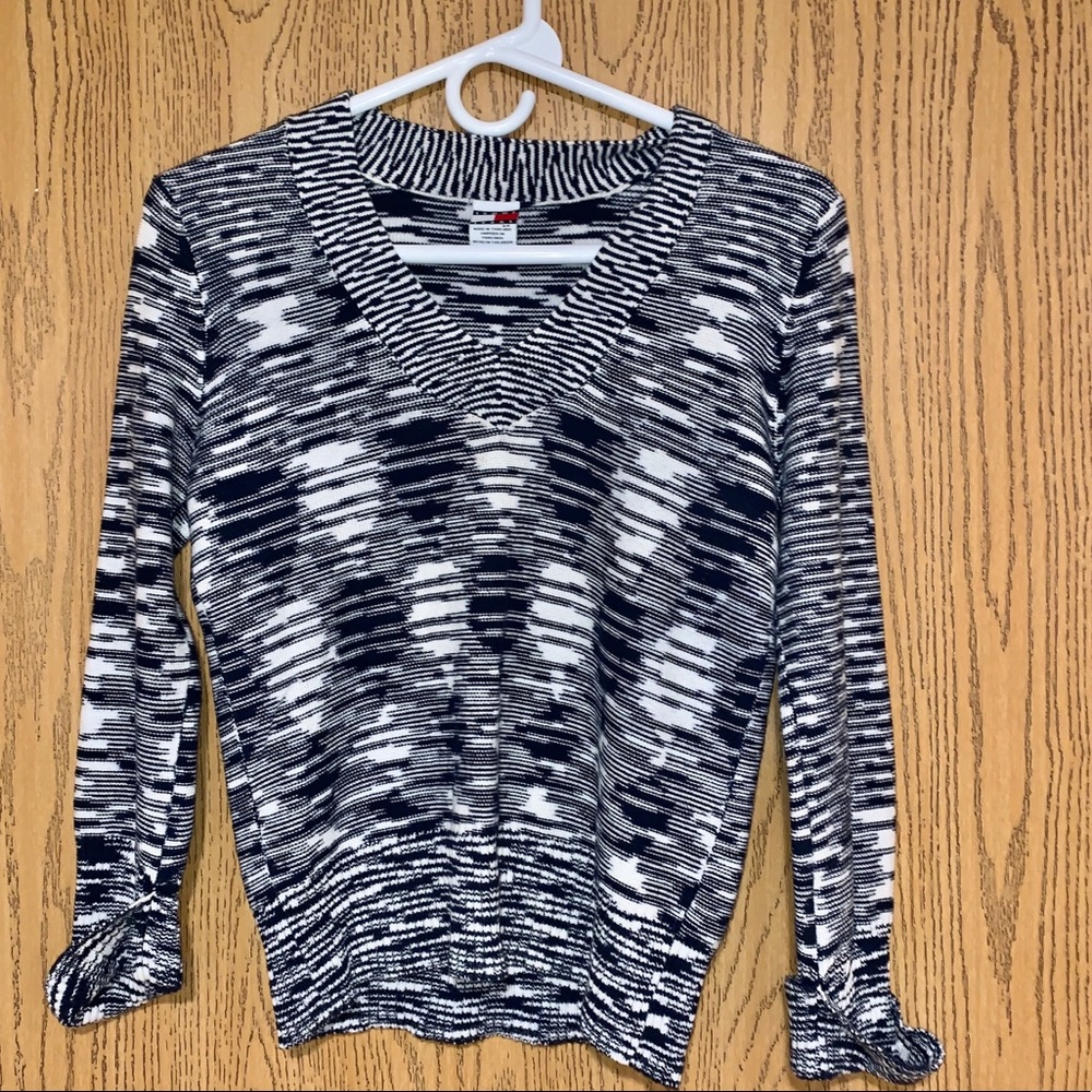 Tommy Jeans Hilfiger V-neck Sweater Small Blue